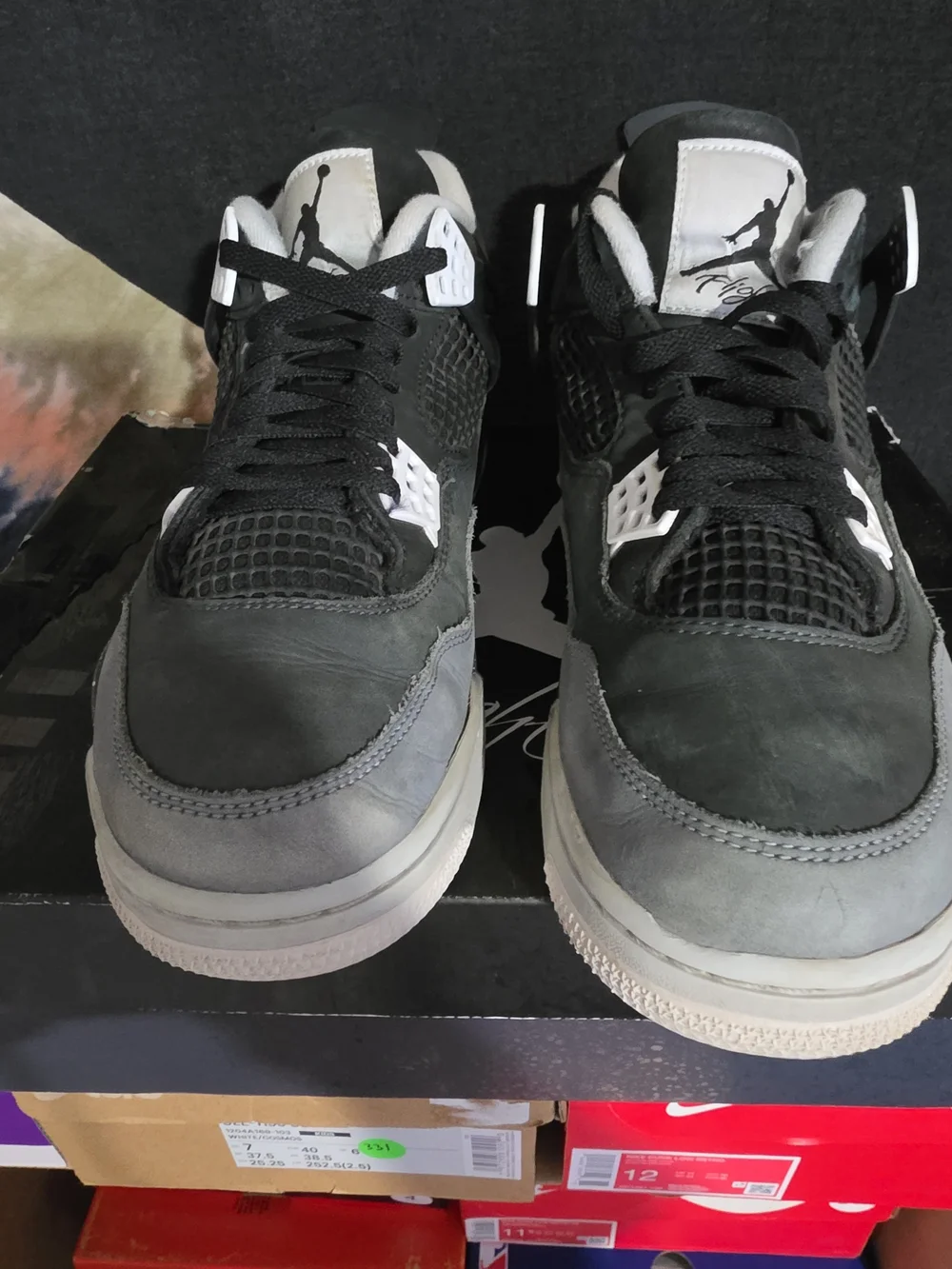 Nike Air Jordan 4 Retro - Black/Grey Men’s Basketball Shoes